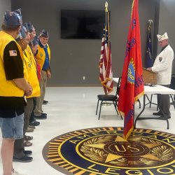 Grande du Missouri Grand Chef de Gare Ron Leverenz installs V#1292 Officers for 2024-2025